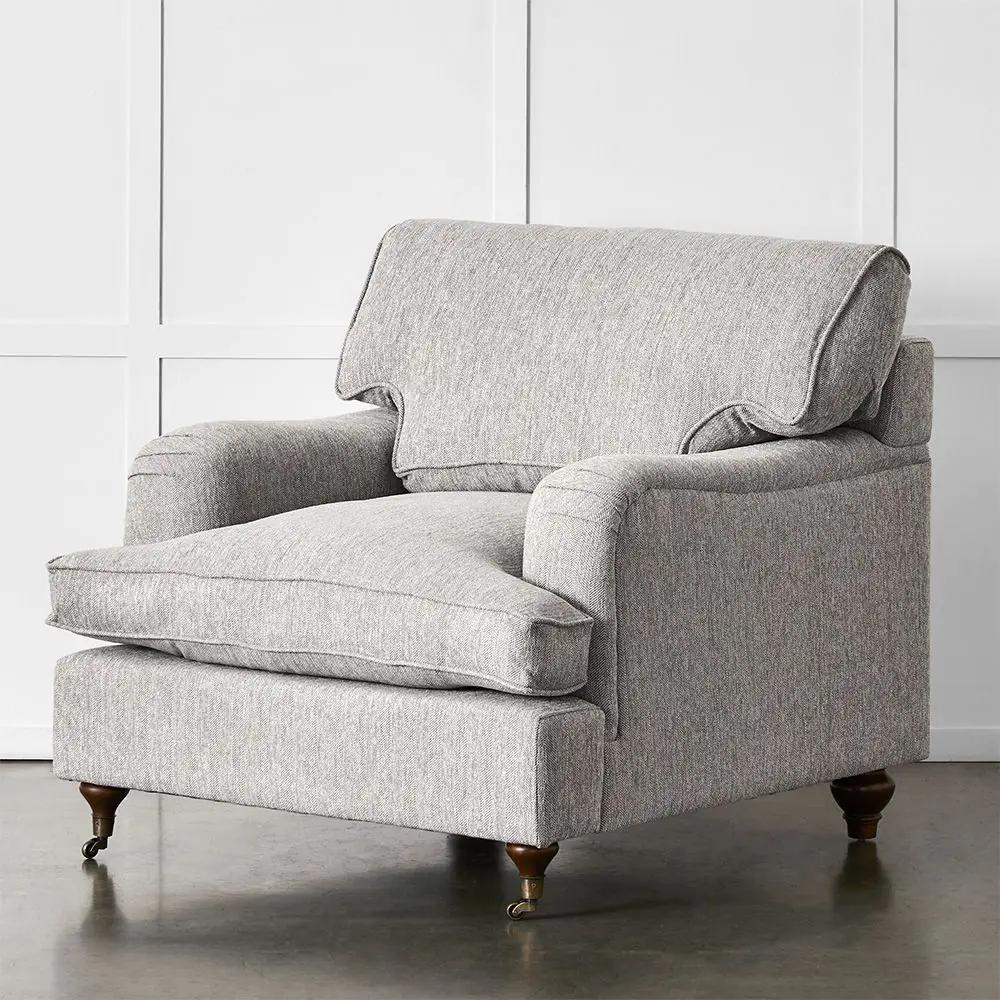 Armchairs | Evelyn Armchair Grey Armchairs