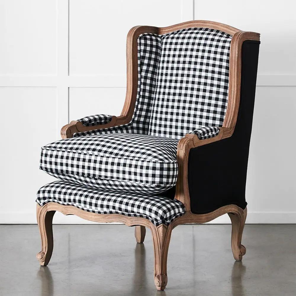 Armchairs | Khadi Buffalo Armchair Black & White Armchairs Armchairs