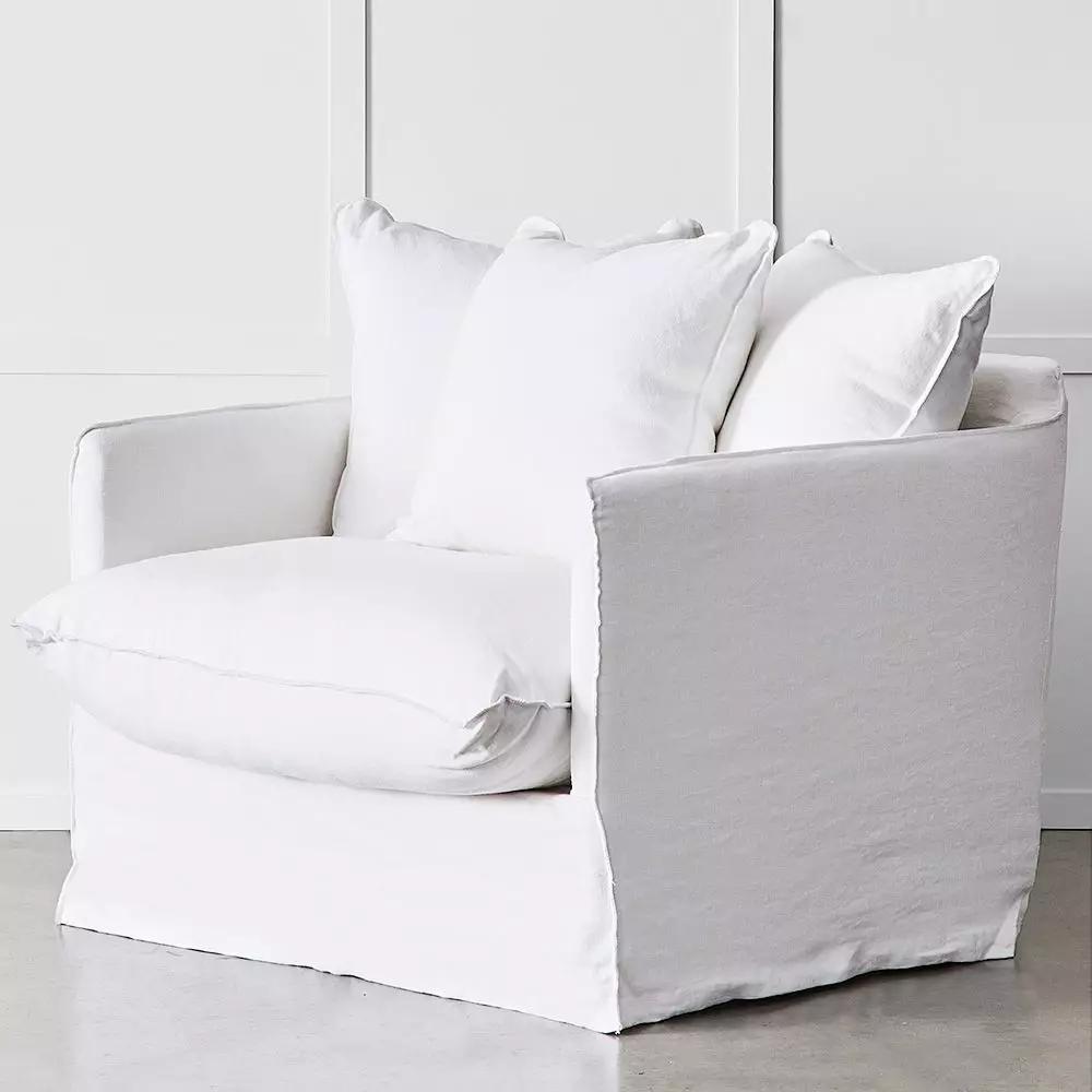 Armchairs | Sorrento Armchair White Armchairs Armchairs