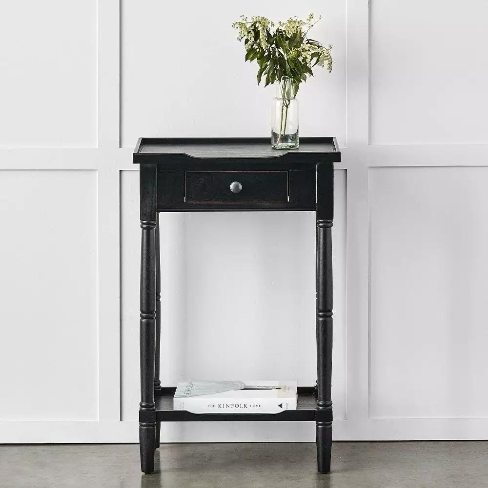 Bedside Tables | Elise Bedside Table Black Bedside Tables Bedside Tables