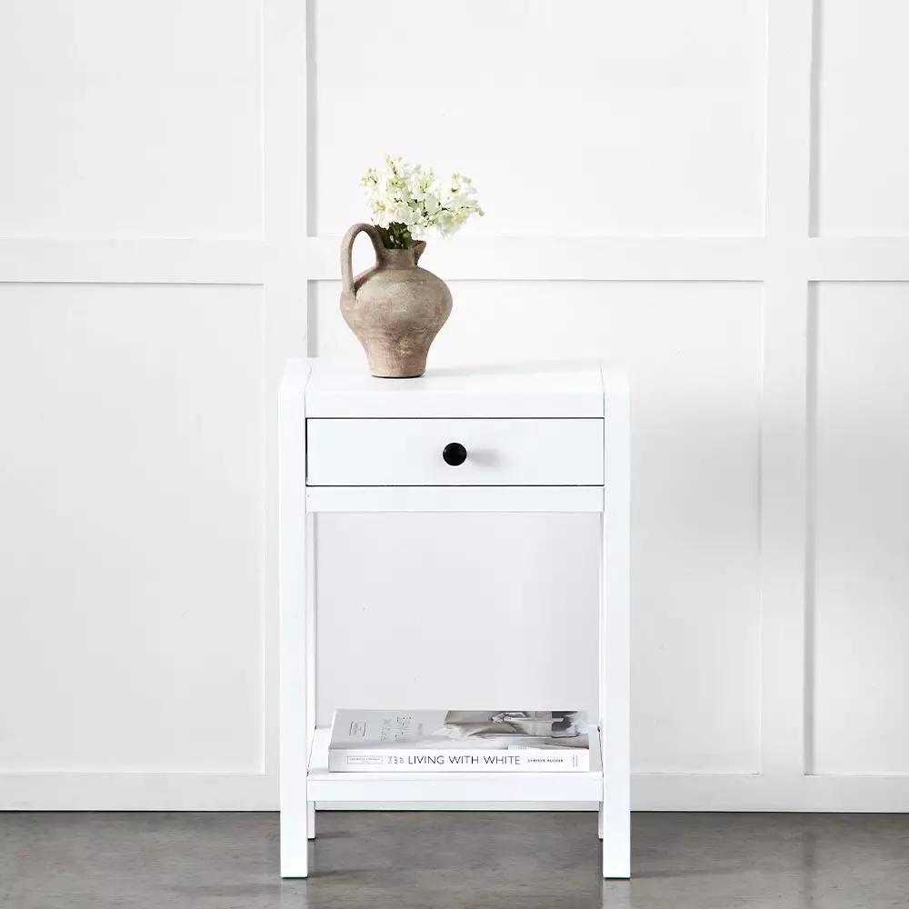 Bedside Tables | Oliver Bedside Table White Bedside Tables Bedside Tables