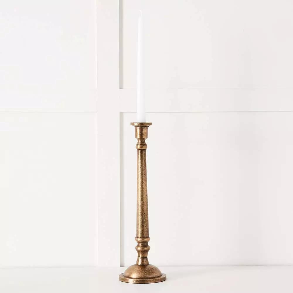 Candles & Candleholders | Loreto Candlestick Brass Candles & Candleholders Brass