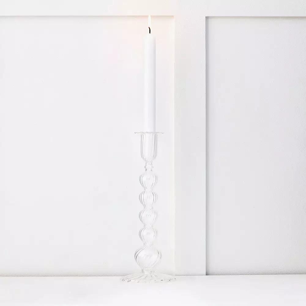 Candles & Candleholders | Ruby Candlestick Clear Candles & Candleholders Candles & Candleholders