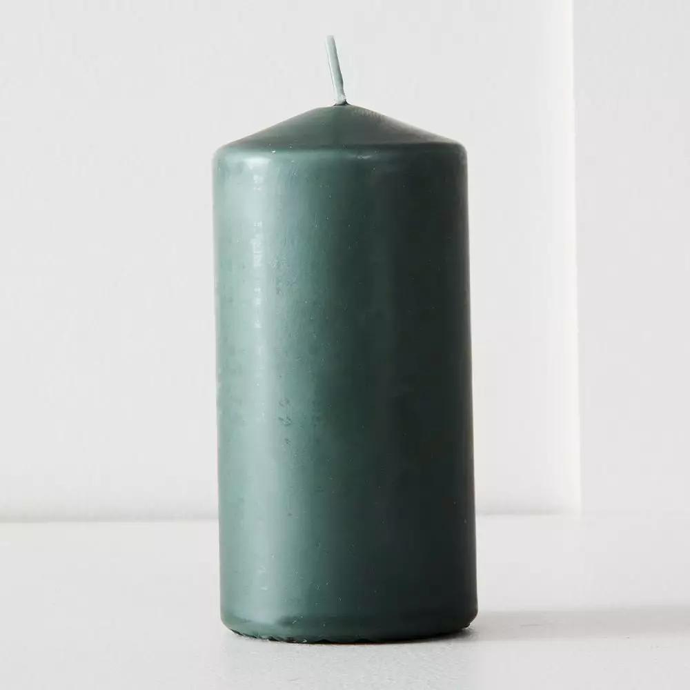 Candles & Candleholders | Siena Pillar Candle 12Cm Moss Candles & Candleholders Candles & Candleholders