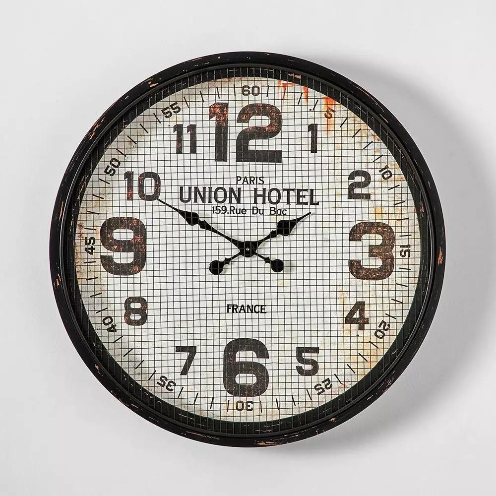 Clocks | Union Hotel Clock Black Clocks Black