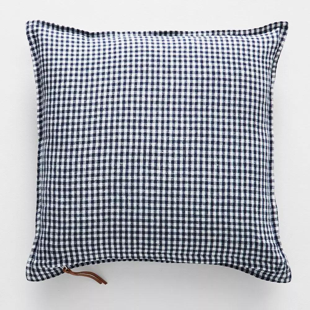 Cushions | Gingham Cushion 50X50 Blue Cushions Blue