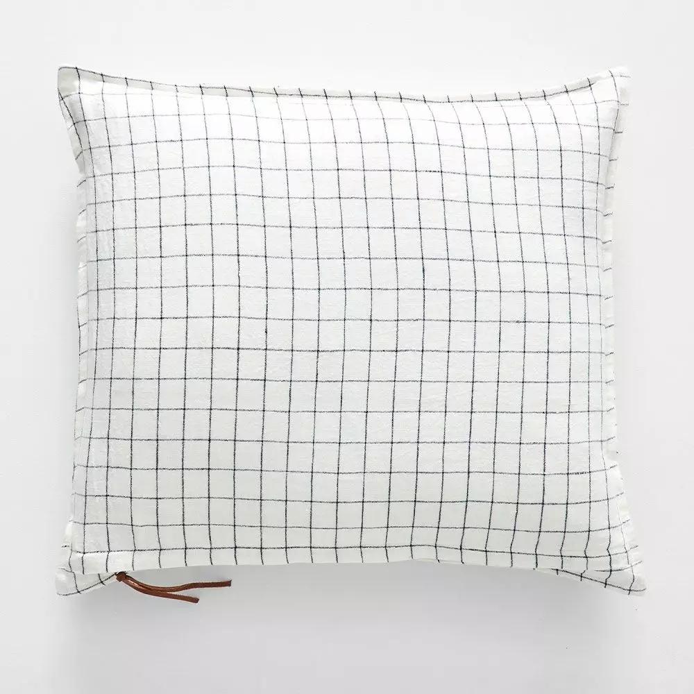 Cushions | Graph Check Cushion 50X60 Blue Cushions Blue