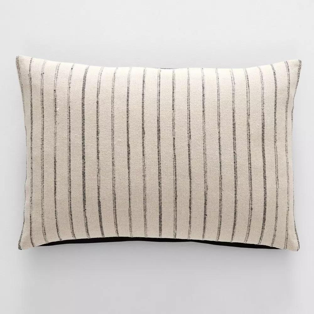 Cushions | Hickory Stripe Cushion 40X60 Natural & Black Cushions Cushions