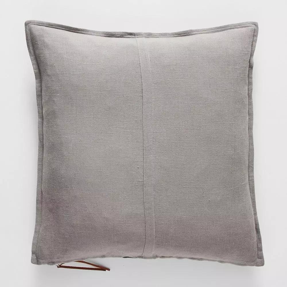 Cushions | Nisha Linen Cushion 55X55 Charcoal Cushions Charcoal