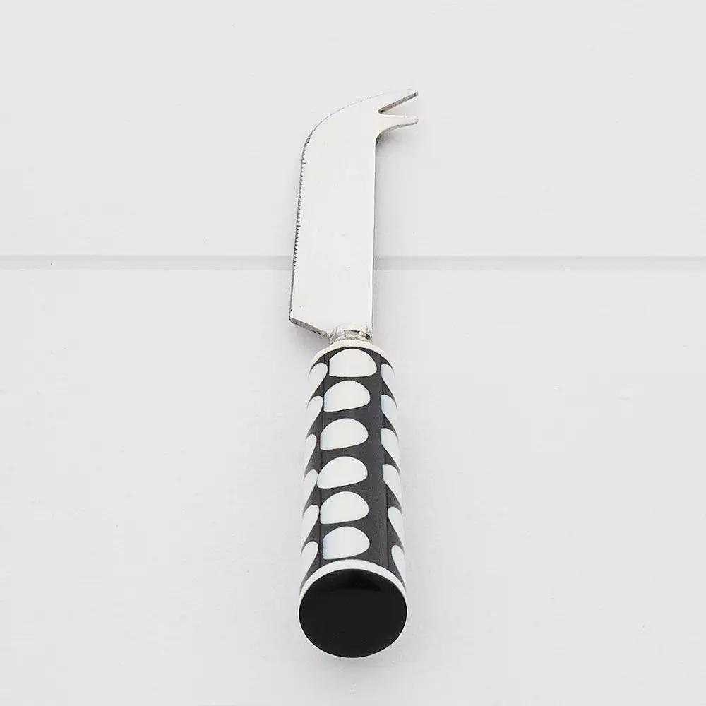 Cutlery | Corfu Cheese Knife Black & White Cutlery Black & White