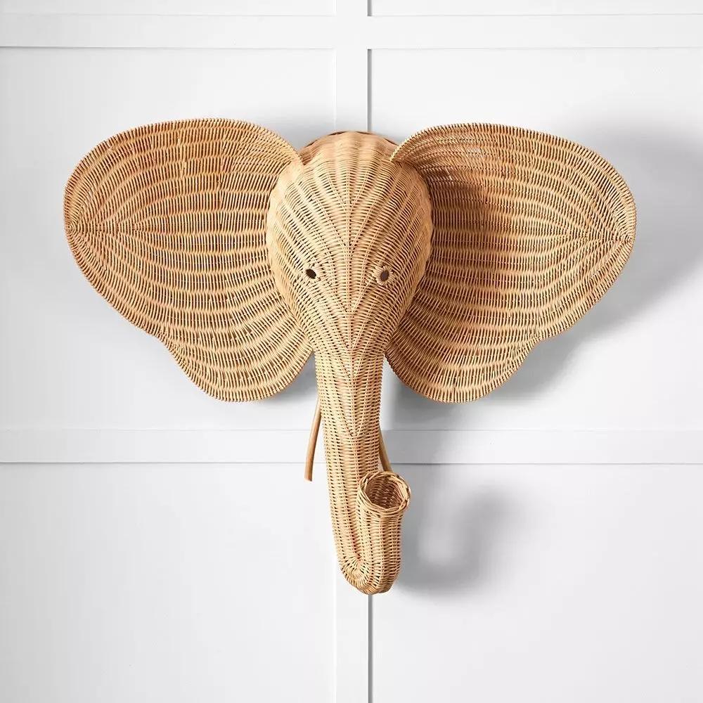 Decorative Accents | Elephant Wall Decoration Natural Decorative Accents Decorative Accents