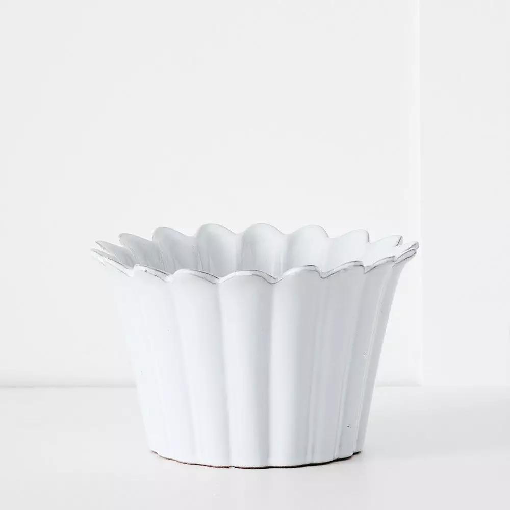 Decorative Accents | Lucerne Fluted Bowl S White Decorative Accents Decorative Accents