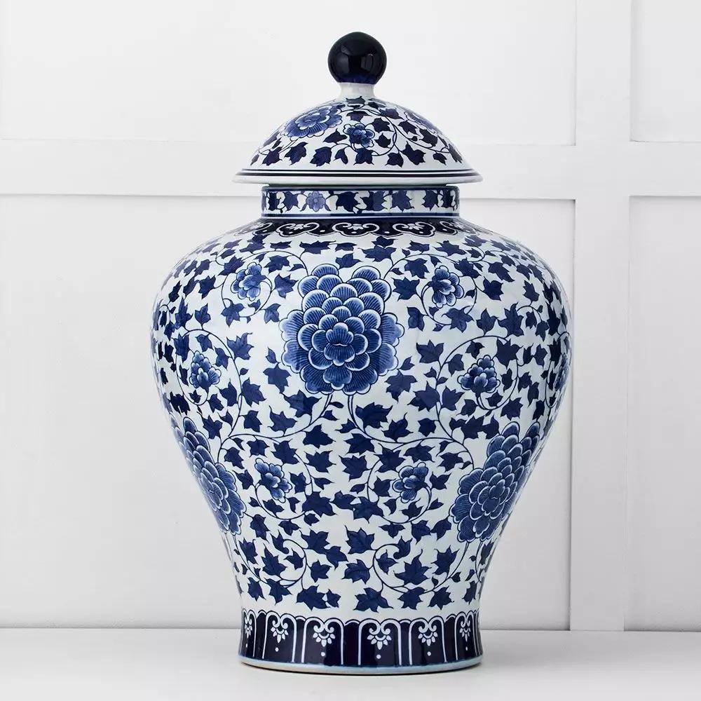 Decorative Accents | Piquant Ginger Jar Blue & White Decorative Accents Blue & White