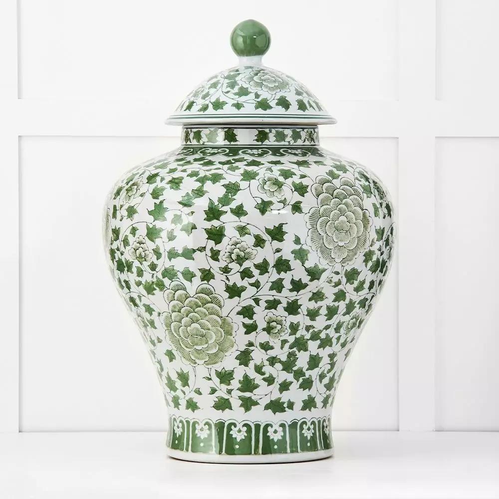 Decorative Accents | Piquant Ginger Jar Green Decorative Accents Decorative Accents