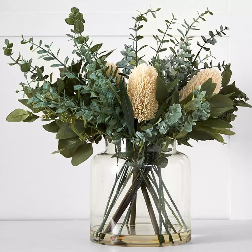 Decorative Accents | Protea Eucalypt Potted Flower L Green Decorative Accents Decorative Accents