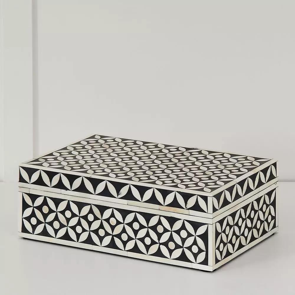 Decorative Accents | Richardson Mia Box Black & White Decorative Accents Black & White