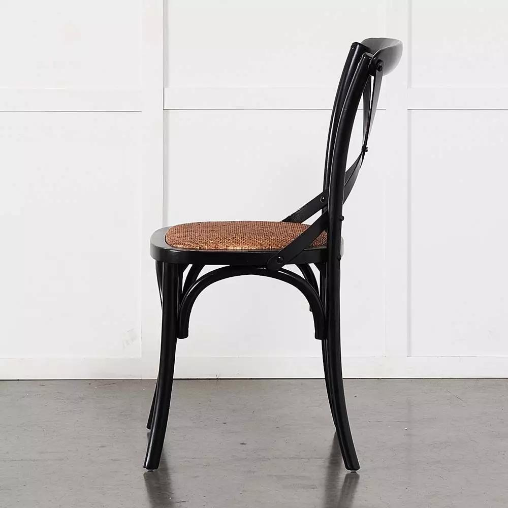 Dining Chairs | Villa Cafe Chair Aged Black Chairs Aged Black