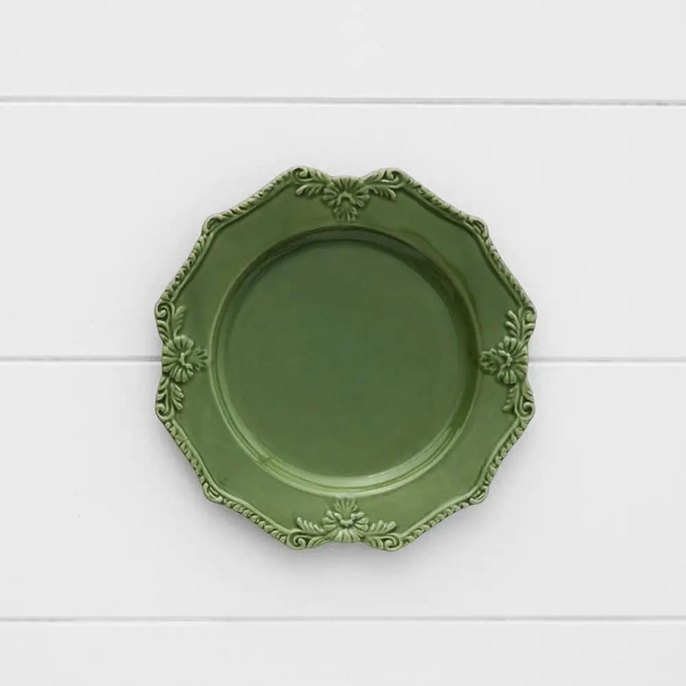 Dinnerware | Bretagne Entree Plate Bretagne Green Dining Bretagne Green