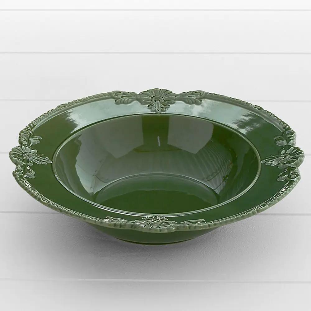 Dinnerware | Bretagne Salad Bowl Bretagne Green Dining Bretagne Green