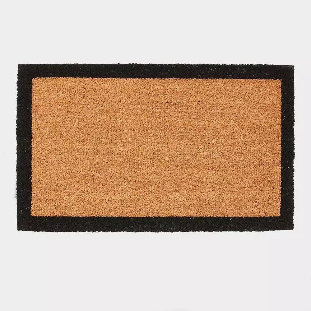 Doormats | Border Doormat 75X45 Natural & Black Doormats Doormats