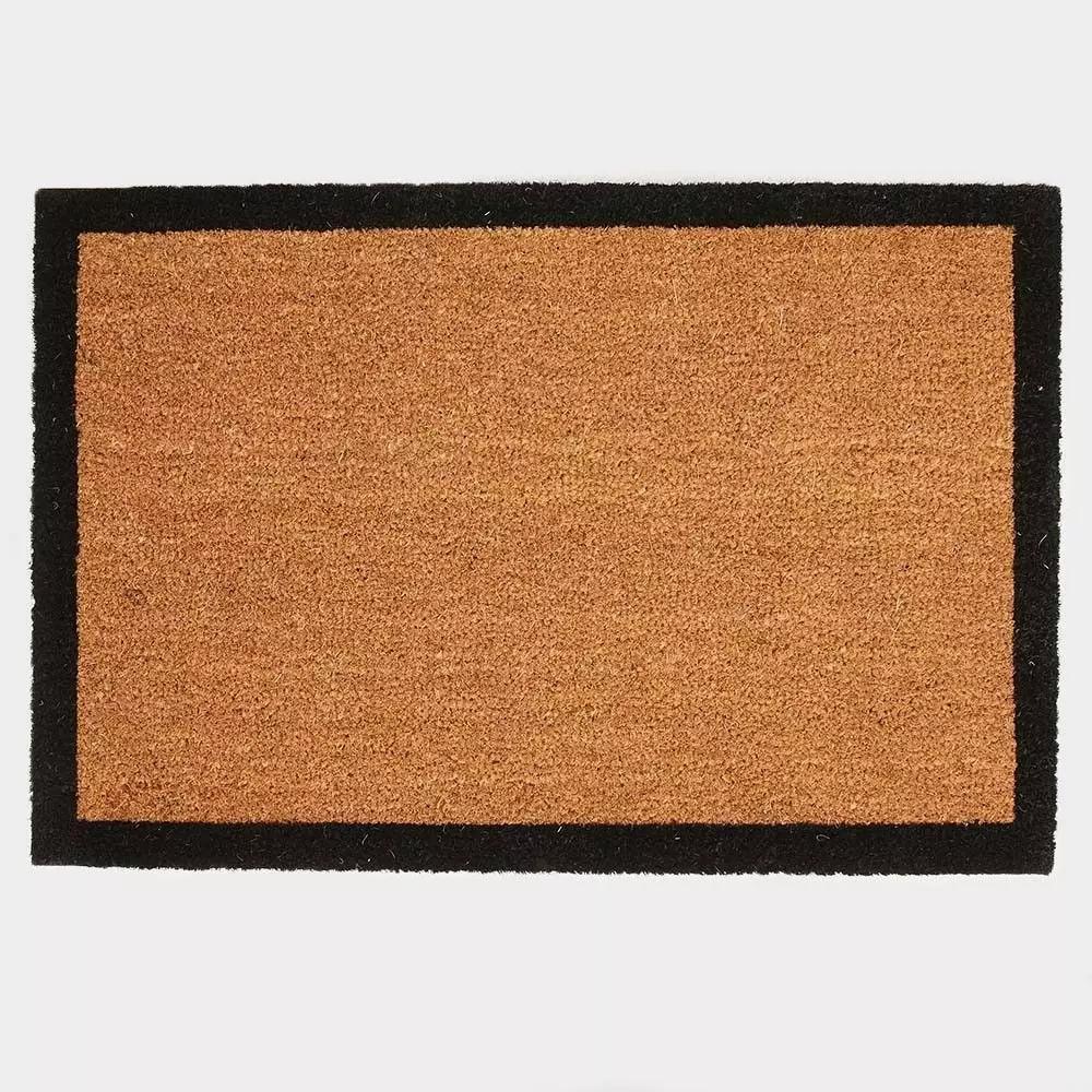 Doormats | Border Doormat 90X60 Natural & Black Doormats Doormats