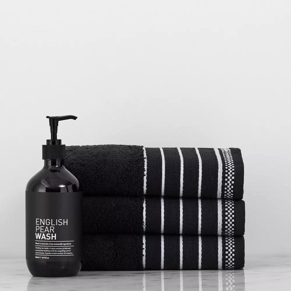 Hand Towels | Shiloh Hand Towel Onyx Bath Linens Hand Towels