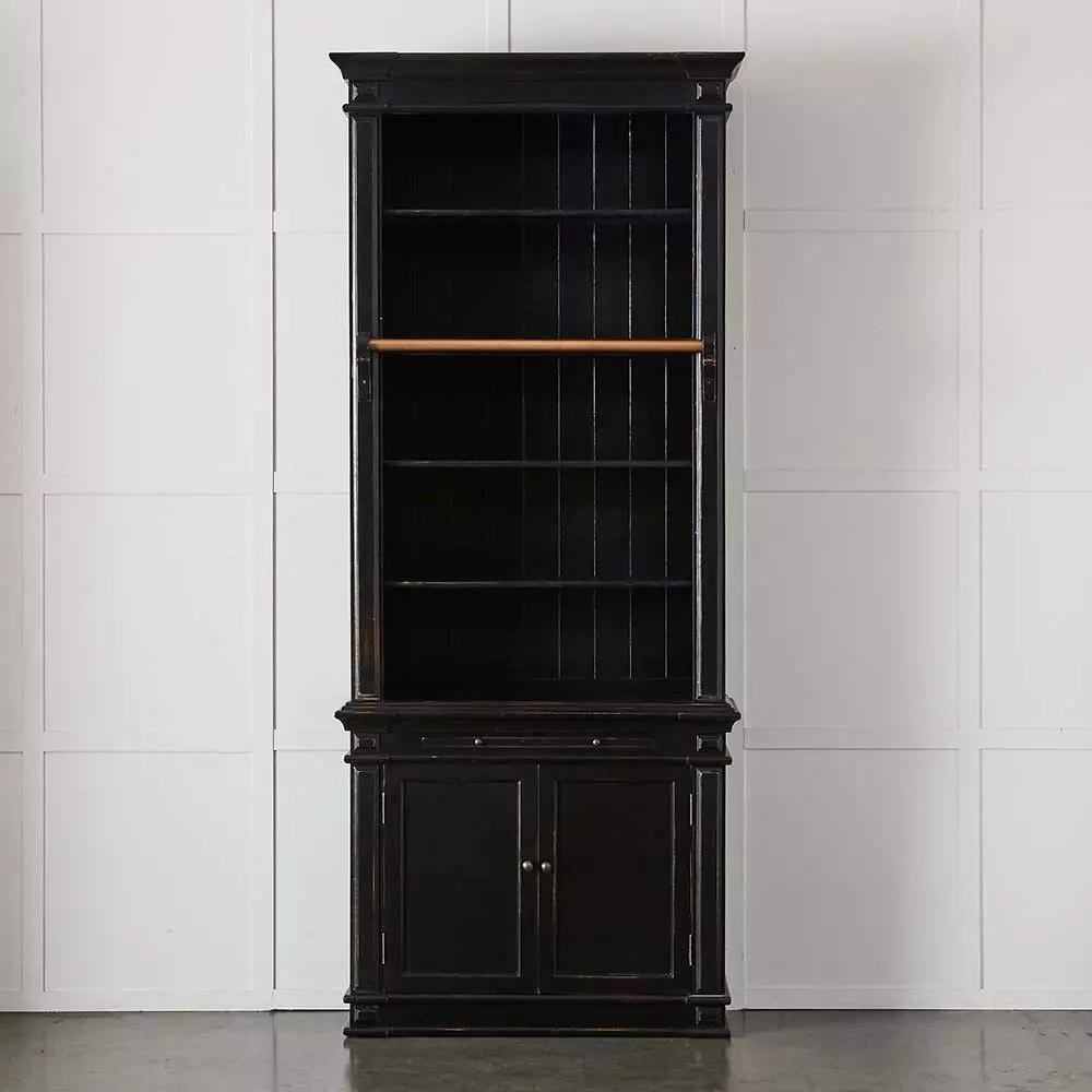 Libraries | Obernai 1 Section Library Black Furniture Black