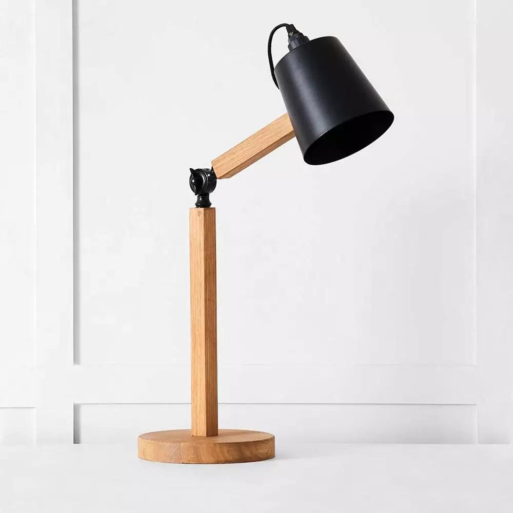 Lighting | Fred Table Lamp Black & Natural Homewares Black & Natural