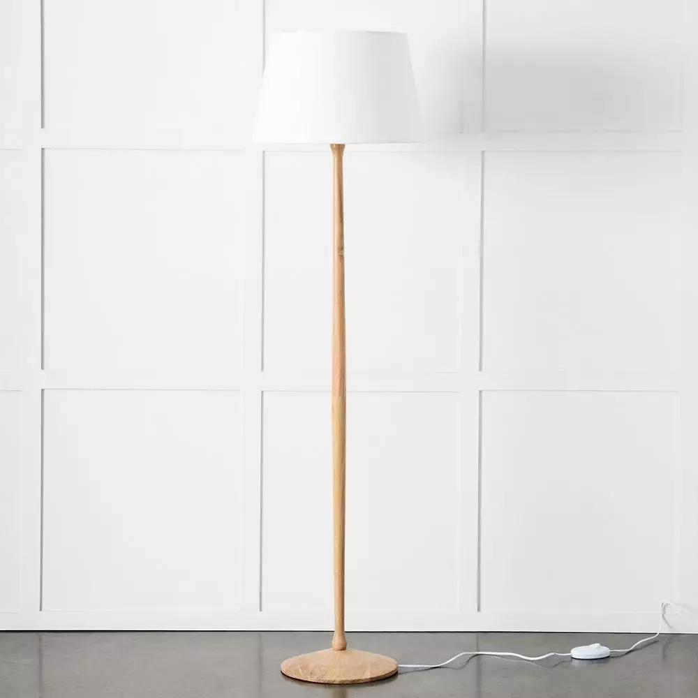 Lighting | Sami Floor Lamp Natural & White Homewares Lighting