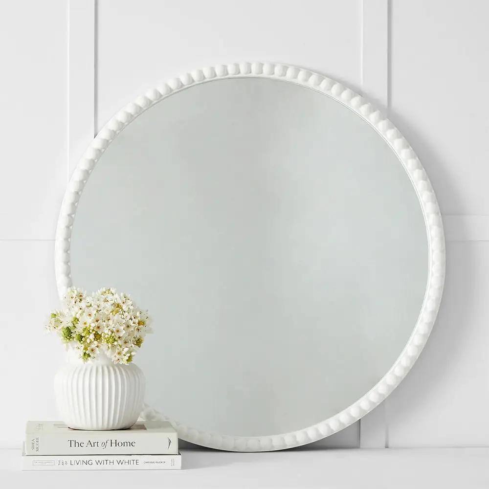 Mirrors | Amelia Beaded Mirror White Homewares Mirrors