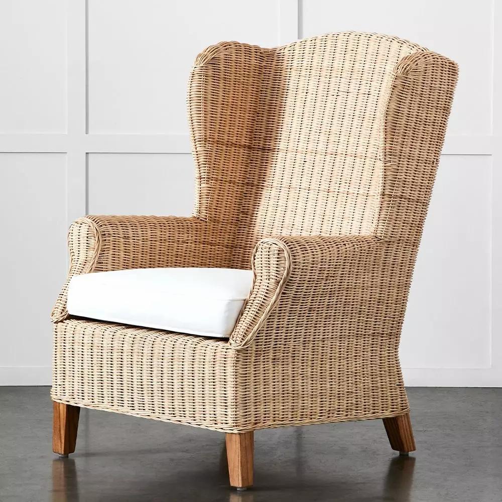 Outdoor Lounging | Chambers Wingback Blonde Furniture Blonde