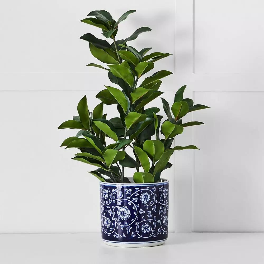 Pots, Planters & Urns | Anise Planter Blue & White Decorative Accents Blue & White