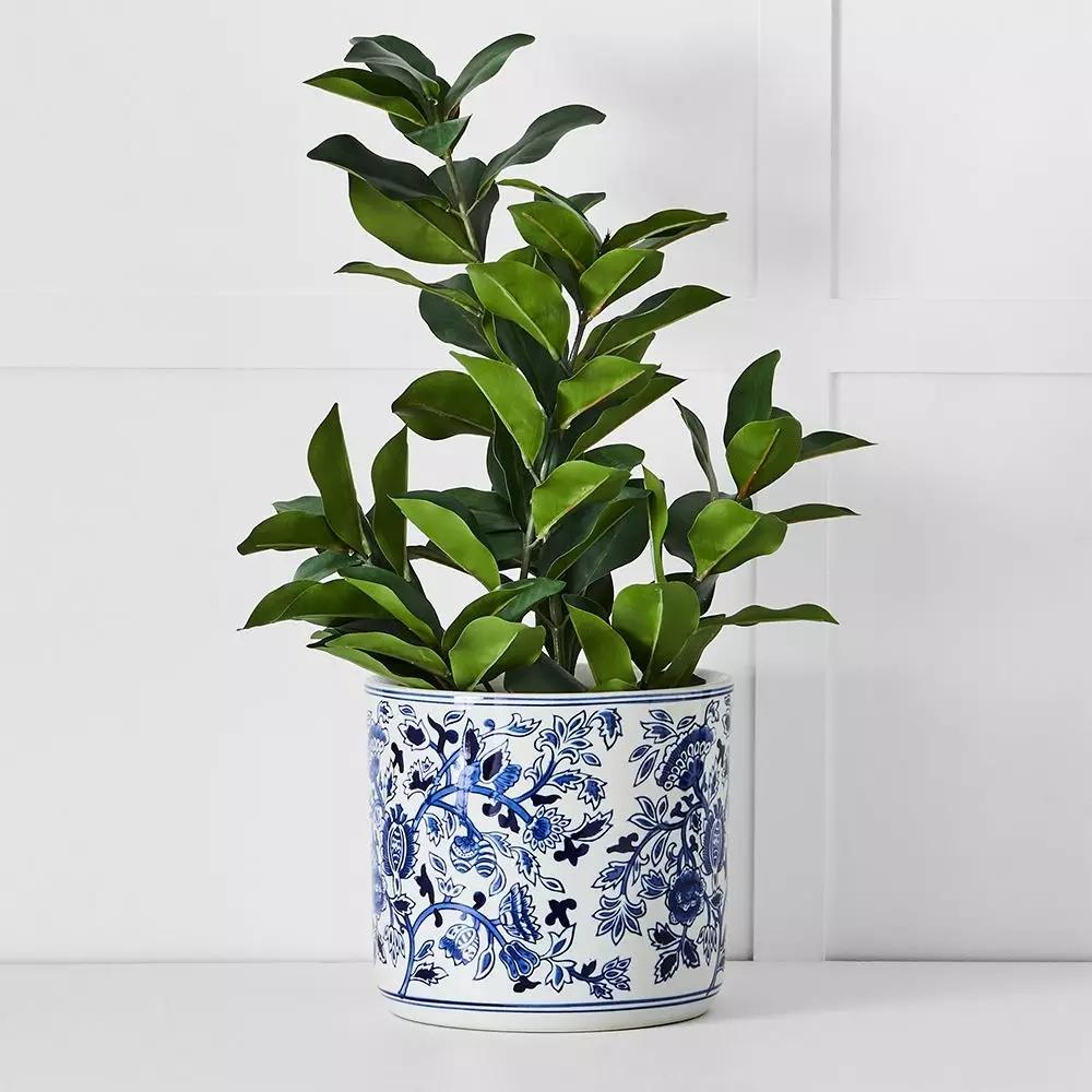 Pots, Planters & Urns | Macau Planter Blue & White Decorative Accents Blue & White