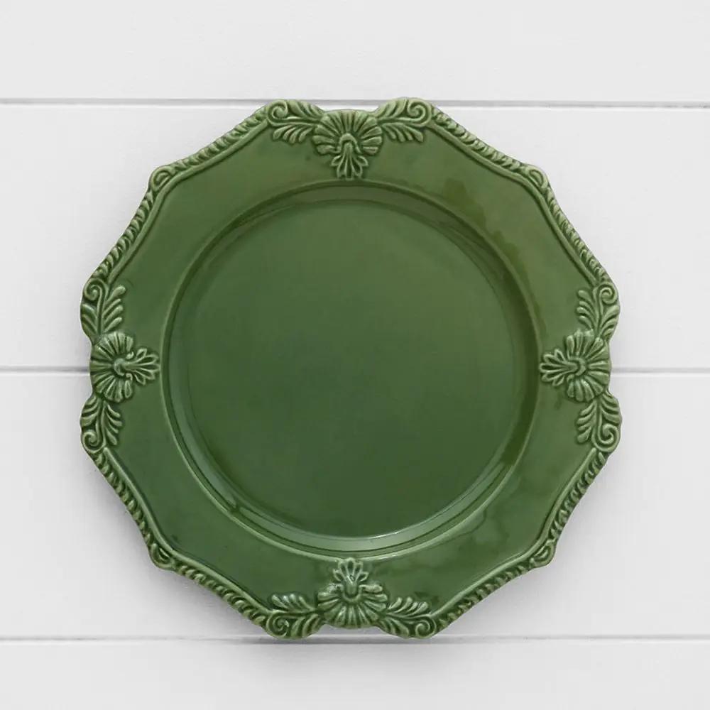 Servingware | Bretagne Charger Plate Bretagne Green Dining Bretagne Green