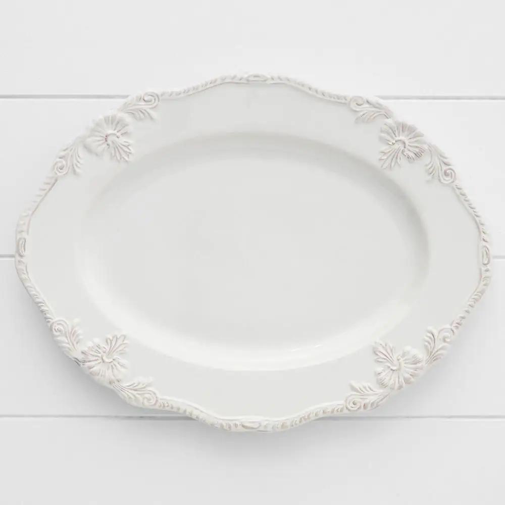 Servingware | Bretagne Platter French Vanilla Dining French Vanilla