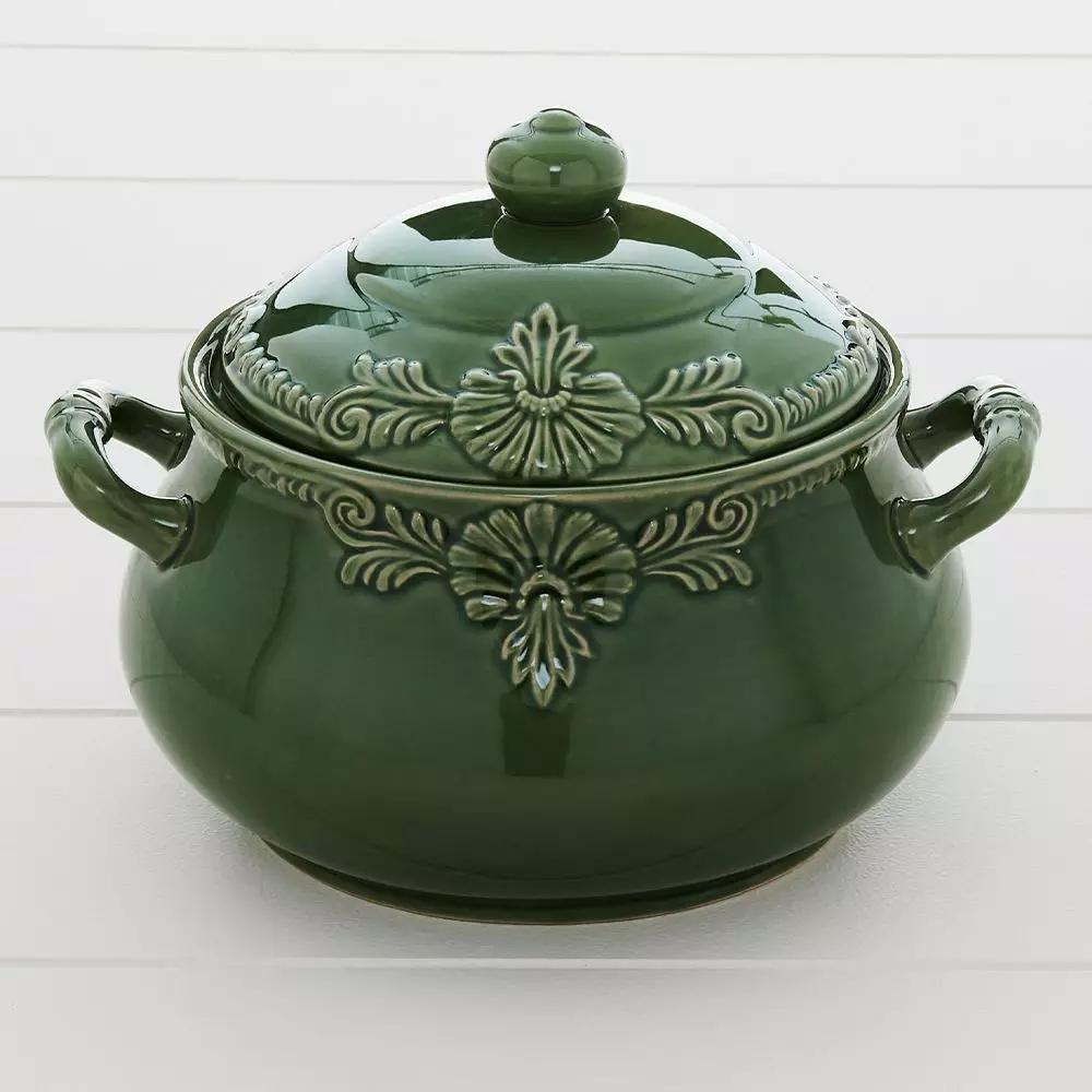 Servingware | Bretagne Soup Tureen Bretagne Green Dining Bretagne Green