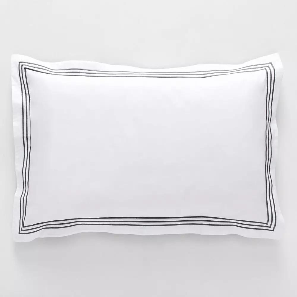 Sheets & Pillowcases | Chateau Pillowcase Tailored Pair White & Dove Bed Linen Sheets & Pillowcases