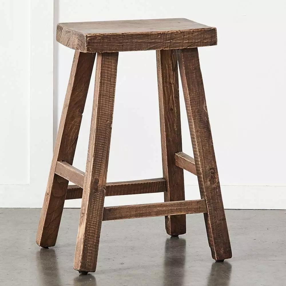 Stools | Albany Antique Milking Stool Natural Furniture Natural