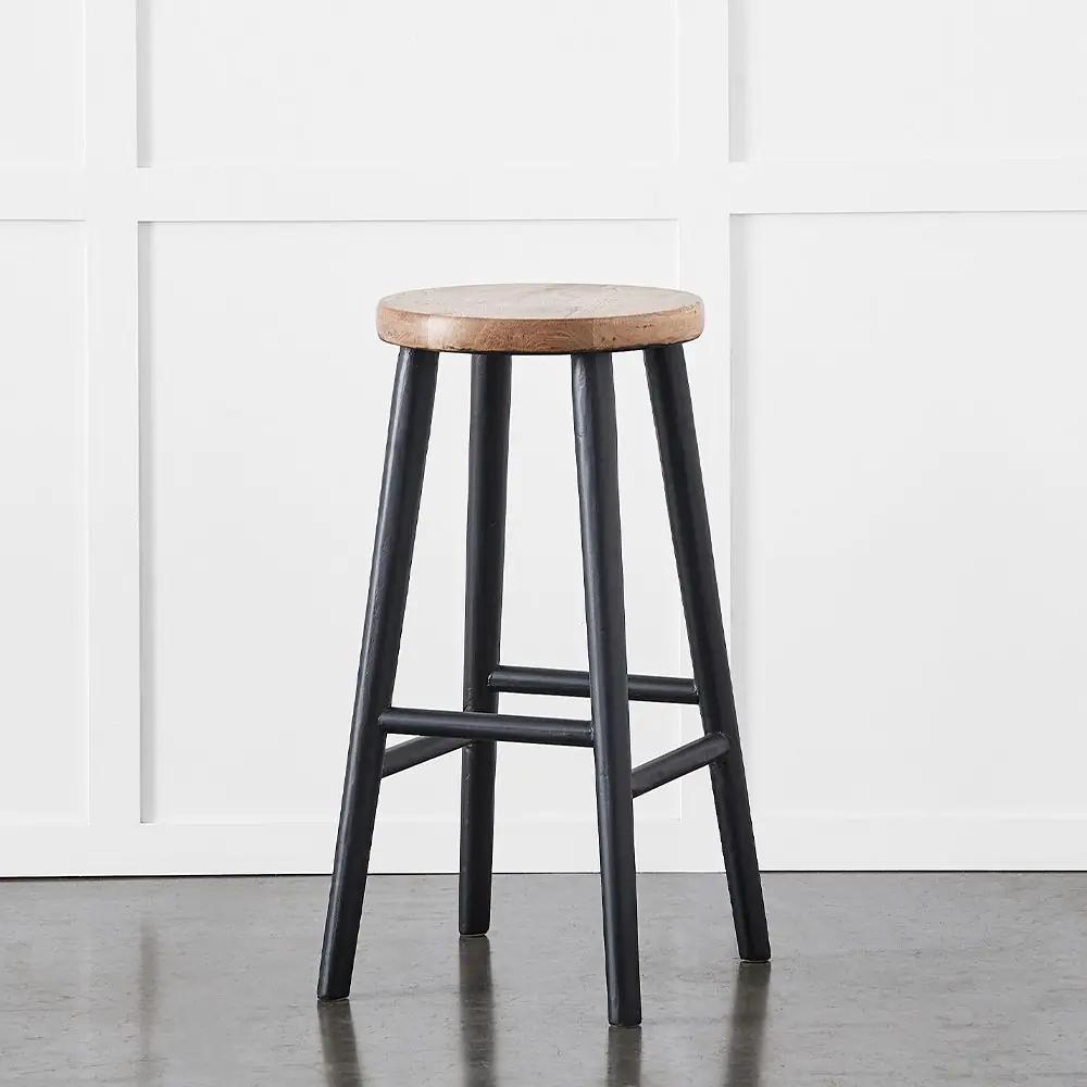 Stools | Rye Stool Natural & Black Furniture Natural & Black