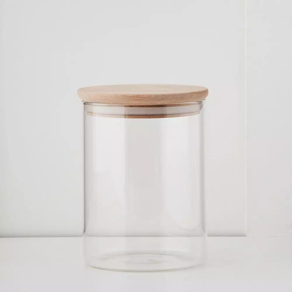 Storage | Parson Flour Jar Natural & Glass Kitchen Natural & Glass