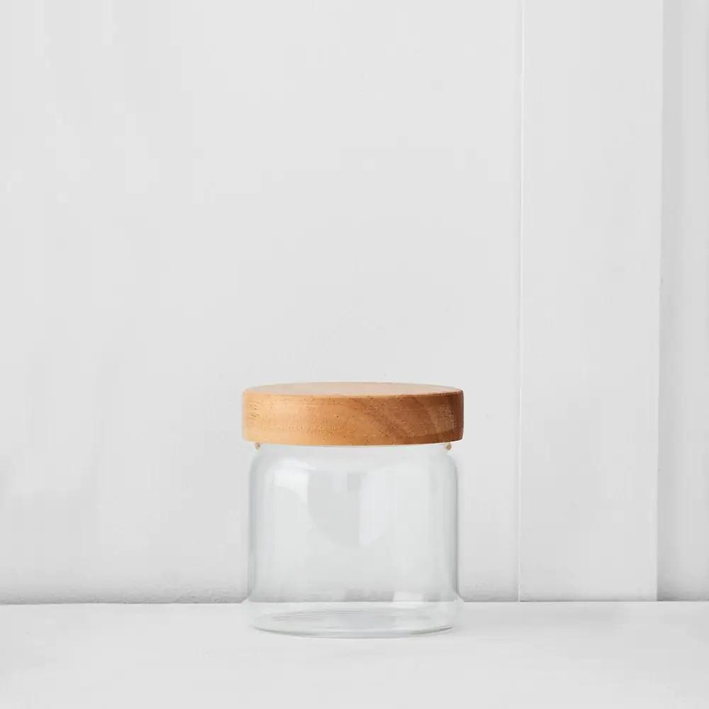 Storage | Spencer Jar S Natural Blonde And Clear Kitchen Natural Blonde And Clear