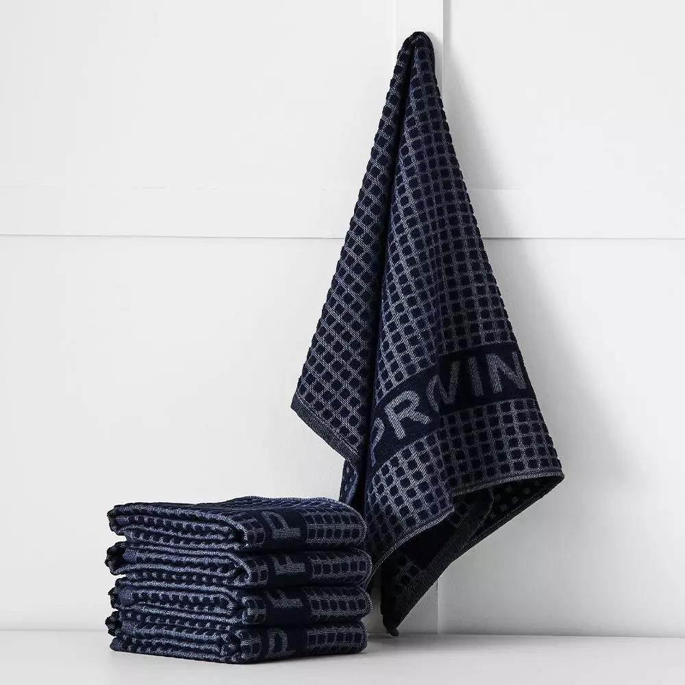 Tea Towels & Oven Gloves | Sola Tea Towel Navy Kitchen Navy