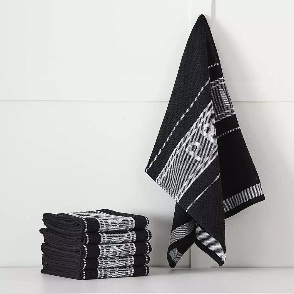 Tea Towels & Oven Gloves | Tea Towel Black Kitchen Black