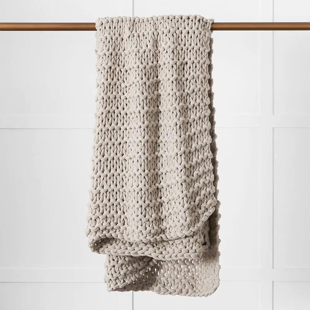 Throws | Aspen Throw Taupe Soft Furnishings Taupe