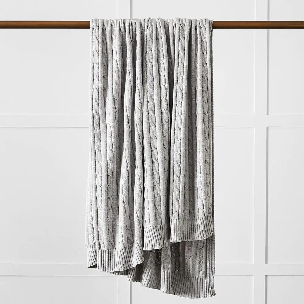 Throws | Balmain Throw Grey Soft Furnishings Grey