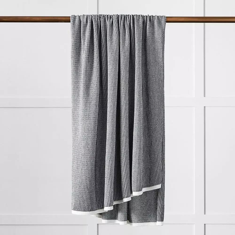 Throws | Britta Throw Charcoal Soft Furnishings Charcoal