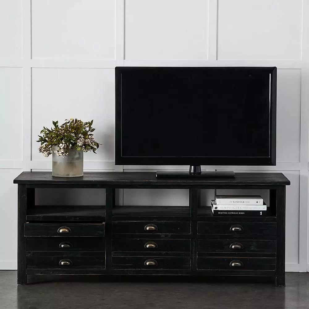 Tv Stands | Miles Tv Stand Black Furniture Black