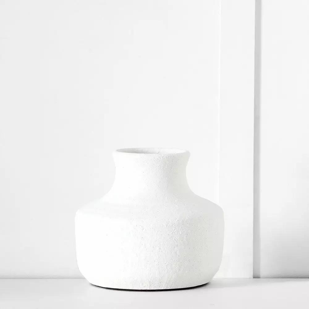 Vases | Alabaster Pot White Dining Vases