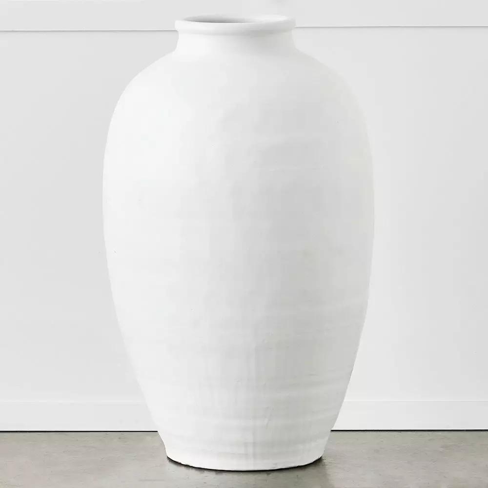 Vases | Aruba Vase White Dining Vases