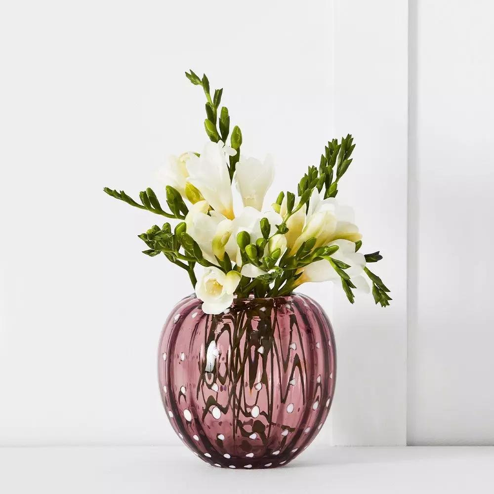 Vases | Parisi Dot Vase Pink Dining Pink